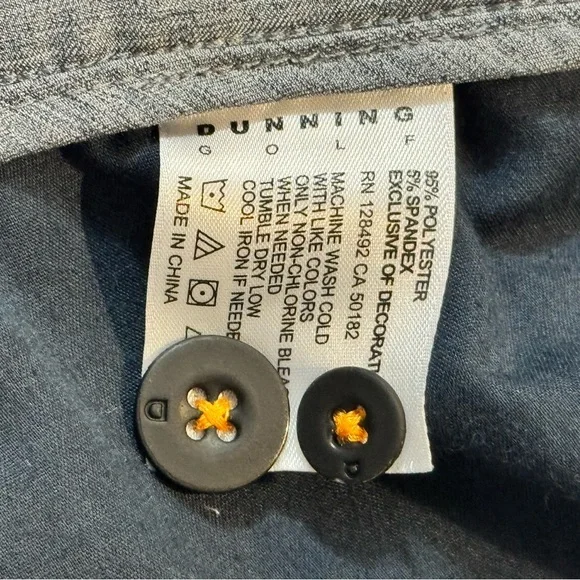 Dunning Golf Performance Gray Flat Front Shorts with Modern Classic Cut Men’s 40 - Picture 8 of 9